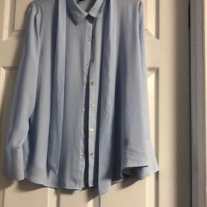 Beautiful Power Worthington Power Blue Woman Blouse XL